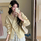 French Lace Side Strap Women's Shirt