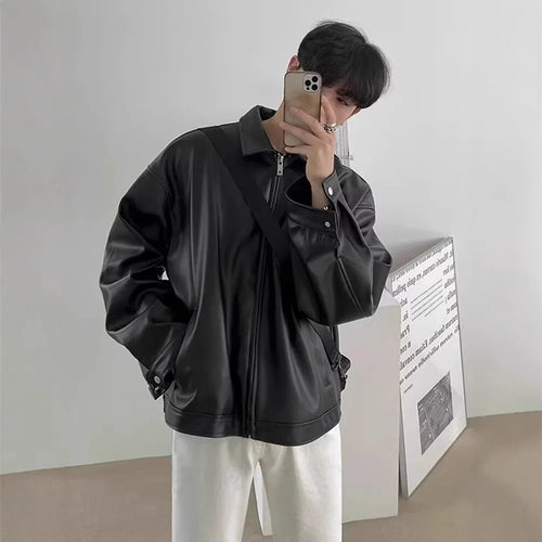 Biker Leather Mens Jacket